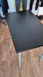 Linnmon tafel ikea zwart met grijs vika Adils poten, Ophalen, Gebruikt