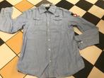 Scotch shrunk blauw gestreept overhemd 14 164, Overhemd of Blouse, Ophalen of Verzenden, Zo goed als nieuw, Nvt