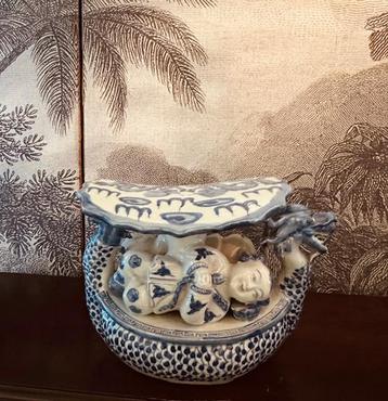 PORSELEIN CHINEES OPIUMKUSSEN DRAKENBOOT beschikbaar voor biedingen