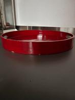 Rond dienblad rood 40 cm doorsnede, Huis en Inrichting, Ophalen, Gebruikt, Rond, Overige materialen