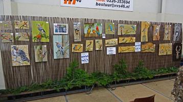 Schilderij vogels e.d. op hout voor huis of tuin 0 beschikbaar voor biedingen