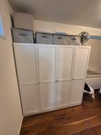 Witte kledingkast Lynn 4deurs, Ophalen, Zo goed als nieuw