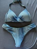Glitter bikini blauw, Kleding | Dames, Badmode en Zwemkleding, Verzenden, Zo goed als nieuw, Blauw, Bikini
