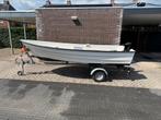 Polyester boot incl fluistermotor en veel accessoires, Watersport en Boten, Ophalen, Tot 10 pk, Elektrisch, Zo goed als nieuw