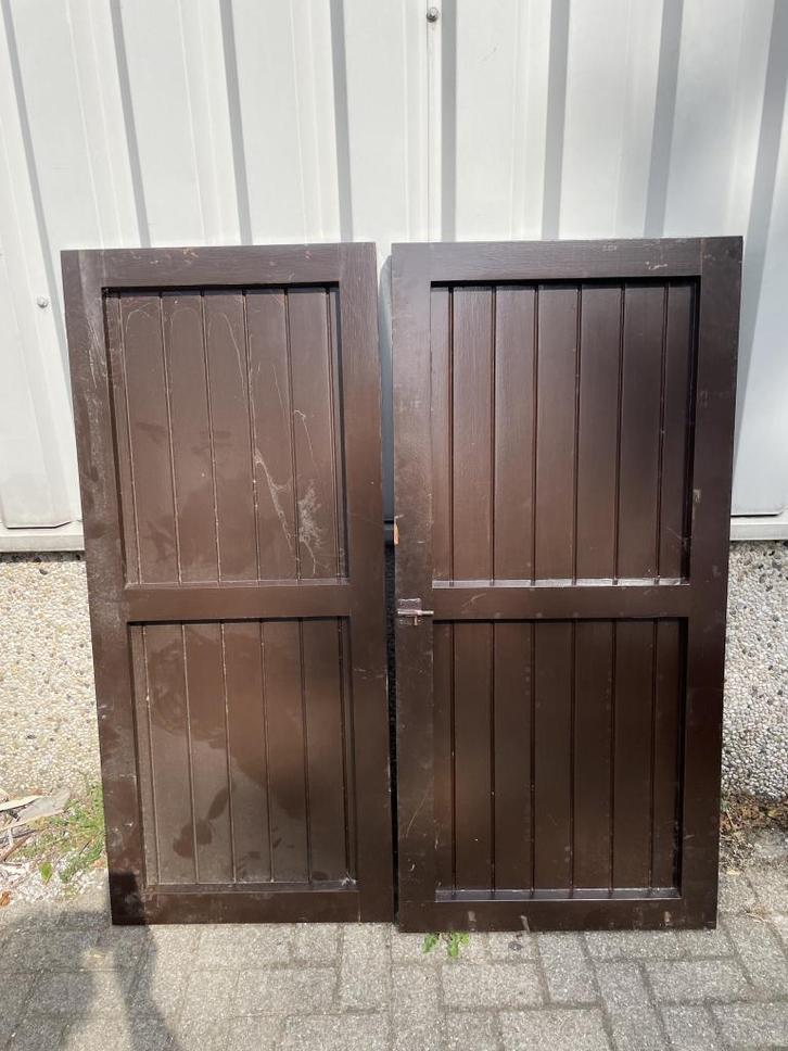 Zeer mooie set zware meranti raamluiken (16 stuks), Doe-het-zelf en Verbouw, Deuren en Horren, Zo goed als nieuw, Overige typen