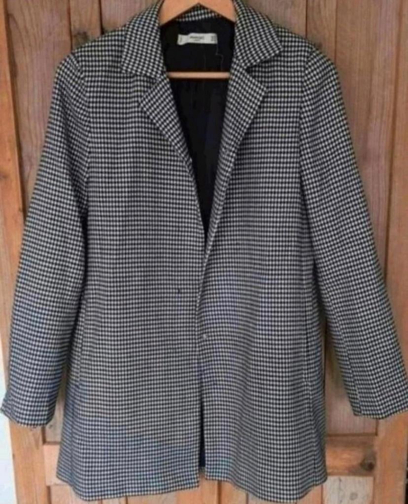 MANGO Casual mantel jas ZGAN maat M, Kleding | Dames, Jassen | Zomer, Zo goed als nieuw, Maat 38/40 (M), Blauw, Ophalen of Verzenden