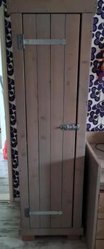 Kast van steigerhout greywash, Ophalen, Met plank(en), 200 cm of meer, 50 tot 100 cm