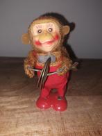 Vintage opwindbare aap met bekkens werkend gvt 64, Antiek en Kunst, Antiek | Speelgoed, Ophalen of Verzenden