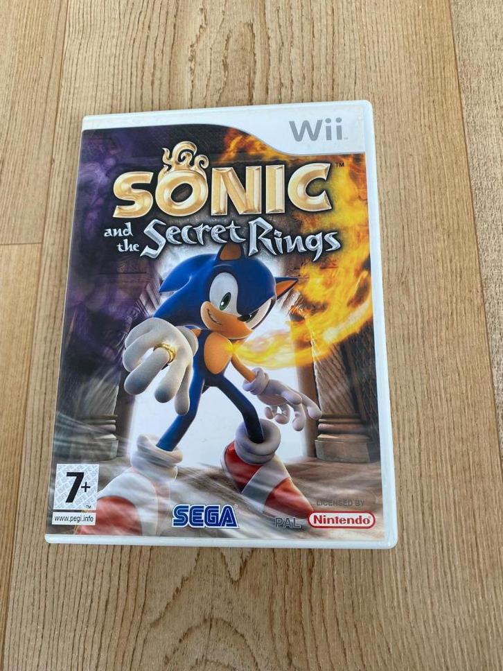 Nintendo WII sonic and the sonic and the secret rings, Spelcomputers en Games, Games | Nintendo Wii, Zo goed als nieuw, Avontuur en Actie