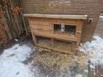 Konijnenhok, incl. Konijnen en accesoires., Dieren en Toebehoren, Knaagdieren en Konijnen | Hokken en Kooien, Ophalen, 110 cm of meer