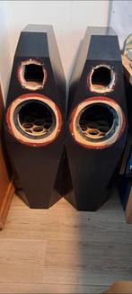 MDF zelfbouw speakers die nog afgemaakt moeten worden, Overige merken, Front, Rear of Stereo speakers, Gebruikt, 60 tot 120 watt