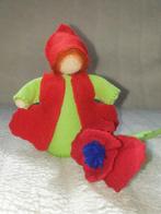 Klaproospopje wolvilt vilt seizoenstafel, Ophalen of Verzenden, Nieuw, Figuurtje(s), Wolvilt