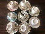 Bon China kop en schotel 7 x en 2 andere, Ophalen of Verzenden, Zo goed als nieuw, Porselein, Kop en/of schotel