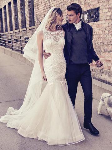 Trouwjurk maat 36/38 mermaid beschikbaar voor biedingen