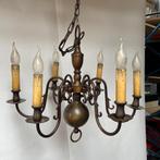 Vintage Kroonluchter Antieke Lamp Hanglamp Plafondlamp 57cm, Antiek en Kunst, Antiek | Lampen, Ophalen