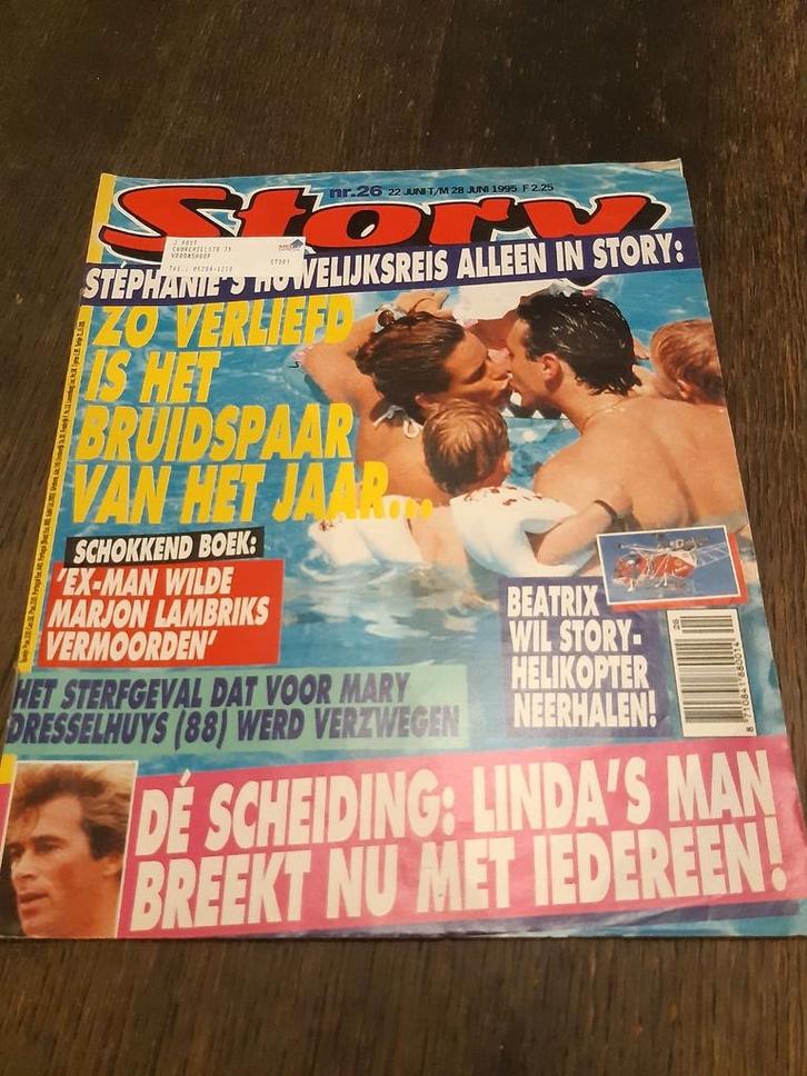 26.Story 1995. Prinses Stephanie. Linda de Mol. Marjon Lambr, Verzamelen, Tijdschriften, Kranten en Knipsels, Tijdschrift, 1980 tot heden