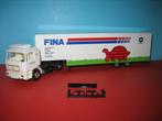 Fina  MAN met oplegger  Herpa, Ophalen of Verzenden, Zo goed als nieuw, Bus of Vrachtwagen, Herpa