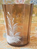 Mooi antiek Mary Gregory glas uit Amerika 9,2 cm., Ophalen of Verzenden