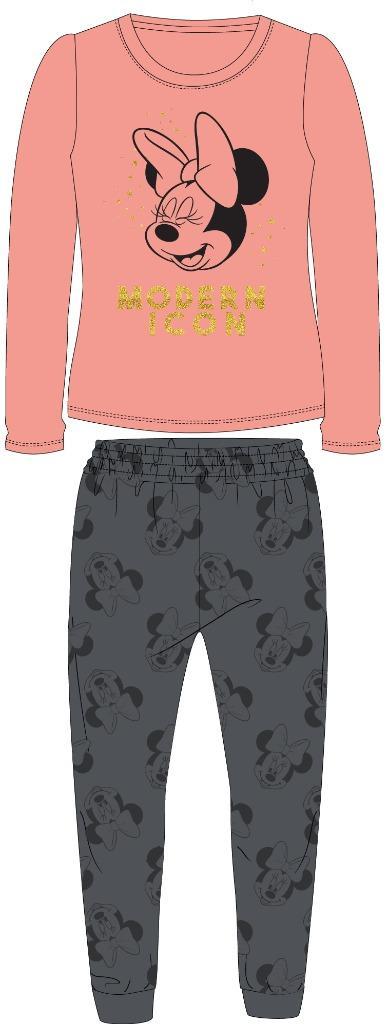 Minnie Mouse modern icon velours pyjama peach maat 104, Kinderen en Baby's, Kinderkleding | Maat 104, Nieuw, Meisje, Nacht- of Onderkleding