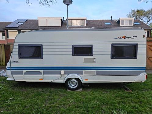 Caravan Hobby 495 UF, mover, Caravans en Kamperen, Caravans, Particulier, tot en met 4, 1000 - 1250 kg, Rondzit, Hobby, Dwarsbed