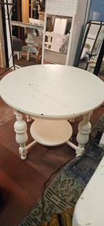 Brocante Salontafel diameter 80 cm, 60 cm hoog, Huis en Inrichting, Tafels | Salontafels, Gebruikt, Ophalen of Verzenden