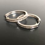 Klapcreolen | 14kt witgoud + 1,50 crt diamant | nieuwstaat, Sieraden, Tassen en Uiterlijk, Oorbellen, Ophalen, Nieuw, Wit, Goud
