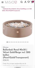 Misioo Ballenbak Rond - Beige/Goud, Ophalen, Zo goed als nieuw