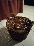 Oude rieten mand - Ø36cm, H26cm, Huis en Inrichting, Woonaccessoires | Schalen en Manden, Ophalen