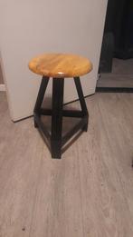 Industriële ijzeren kruk, 50cm hoog, Ophalen, Gebruikt, Zwart, Eén