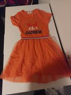 Oranje jurkje Koningsdag maat 122/128, Ophalen of Verzenden
