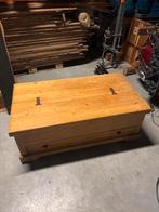 Salontafel / Dekenkist met lade en klep - 134x74x50.5cm, Huis en Inrichting, Tafels | Salontafels, Ophalen, Gebruikt, 50 tot 100 cm