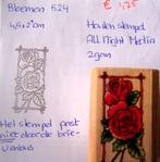 Bloemen 524 Houten stempel, Hobby en Vrije tijd, Ophalen of Verzenden, Zo goed als nieuw, Houten stempel