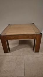 Salontafel - Massief Notenhout - Hans Daalder Roots, Huis en Inrichting, 50 tot 100 cm, Strak, Modern, Vierkant, Minder dan 50 cm