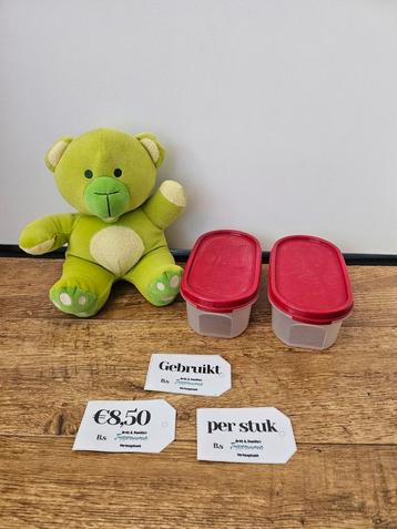 * Tupperware ruimtespaarders 500 ml rood beschikbaar voor biedingen