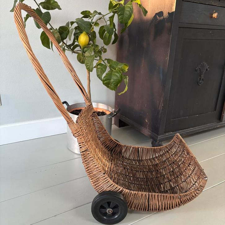 Rotan kar’ met metalen frame, Tuin en Terras, Overige Tuin en Terras, Gebruikt, Ophalen