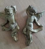 2 koperen engeltjes zie foto's +/- 18 cm, Ophalen of Verzenden, Zo goed als nieuw, Dier