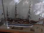 Americo Vespucci Model in Vitrine - Schaal 1:84, Hobby en Vrije tijd, Modelbouw | Boten en Schepen, Ophalen of Verzenden, Overige merken