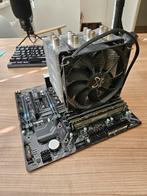 I5 9600K 1151 op B365M D3H met Scythe mugen 4 en DDR4 32gb, Ophalen, 6-core, LGA 1151, Gebruikt