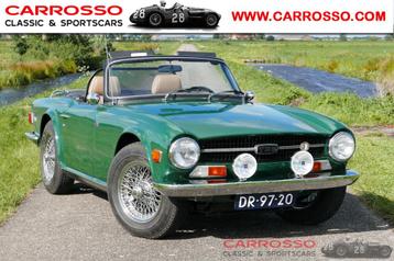 Triumph TR6 Soft Top / body-off restored / spoke wheels