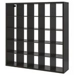 Kallax ikea zwart 5 x 5, Huis en Inrichting, Kasten | Stellingkasten, Ophalen, Zo goed als nieuw
