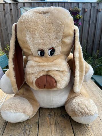 Grote pluche knuffelhond merk Kimmies beige beschikbaar voor biedingen