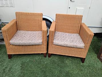 Fauteuils grote kubussen van echt Riet! beschikbaar voor biedingen