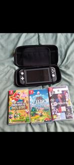 Nintendo Switch Lite + Games, Spelcomputers en Games, Spelcomputers | Nintendo Switch, Ophalen, Zo goed als nieuw, Zonder controller