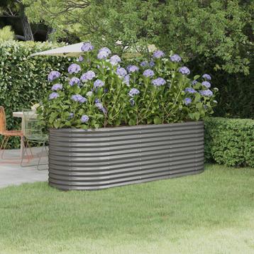 Plantenbak 224x80x68 cm gegalvaniseerd staal beschikbaar voor biedingen