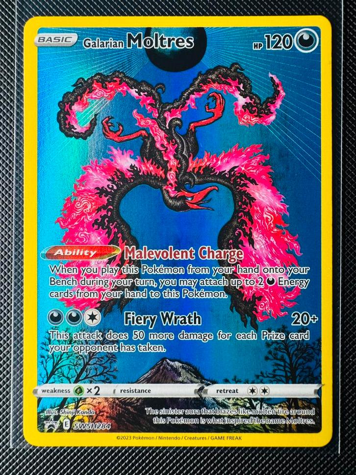 Pokémon Galarian Moltres SWSH284 SW Black Star Promos, Hobby en Vrije tijd, Verzamelkaartspellen | Pokémon, Zo goed als nieuw