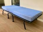 Vouwbed, logeerbed 1-pers, nauwelijks gebruikt, Ophalen, Eenpersoons, Zwart, 190 cm of minder