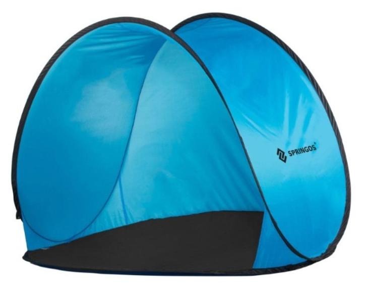 Strandtent | Inclusief Draagtas | 50 x 90 x 90 cm  | Blauw, Caravans en Kamperen, Tenten, tot en met 2, Zo goed als nieuw, Ophalen