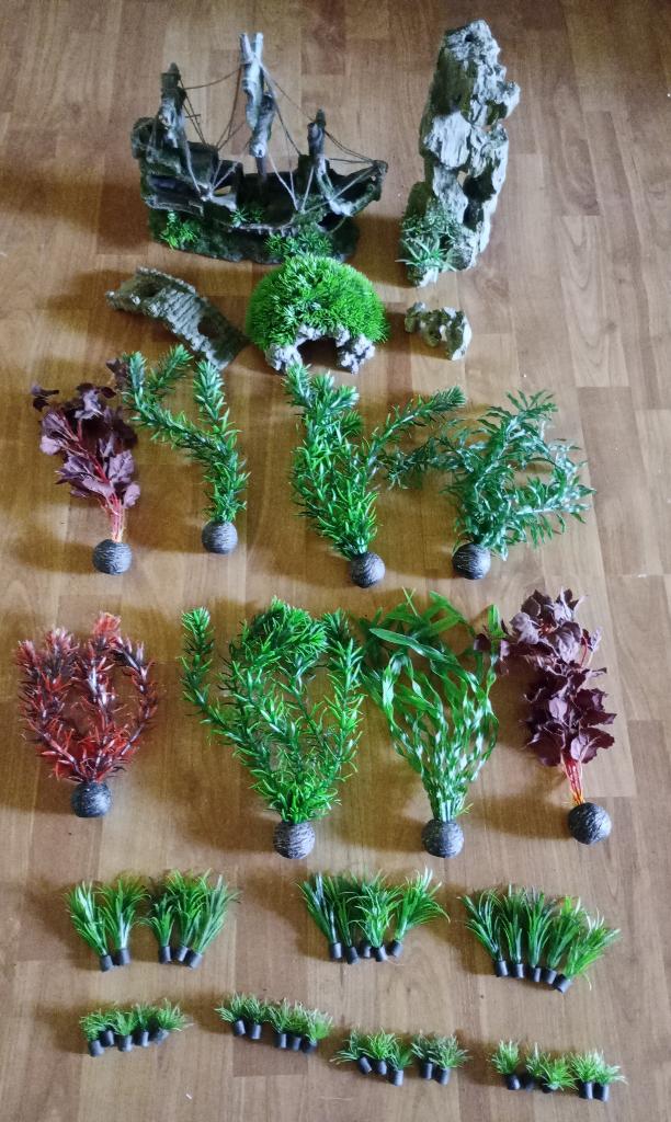 Aquarium decoratie complete zet, zgan, Ophalen of Verzenden, Zo goed als nieuw