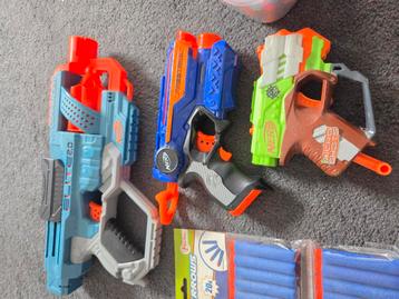 3 x Nerf pistolen  beschikbaar voor biedingen