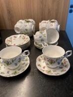 Kop en schotel Royal Canterbury, Spring Flower Pink en Blue, Antiek en Kunst, Ophalen